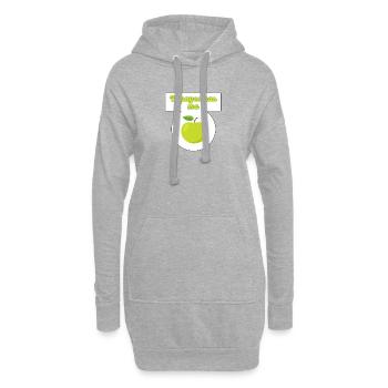 Meinen Apfel nicht bezahlen - Hoodie-Kleid - Grau meliert - Vorne