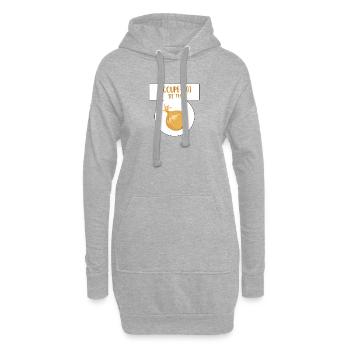 Kümmere dich um deine Zwiebeln - Hoodie-Kleid - Grau meliert - Vorne
