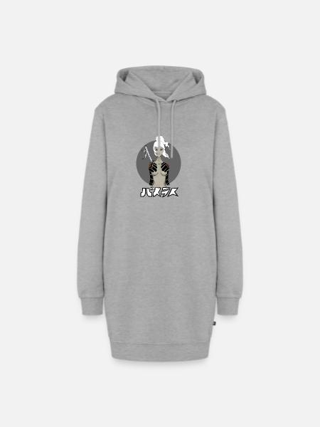 Samurai Girl - Hoodie-Kleid - Grau meliert