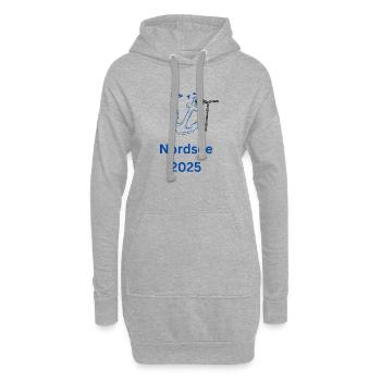 Nordsee 2025 - Hoodie-Kleid - Grau meliert - Vorne