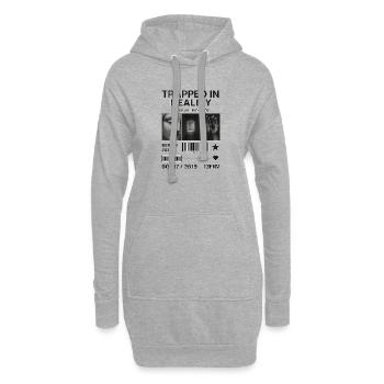Piégé dans la réalité Berlin 2025 - Sweat-shirt à capuche long Femme - gris chiné - Devant