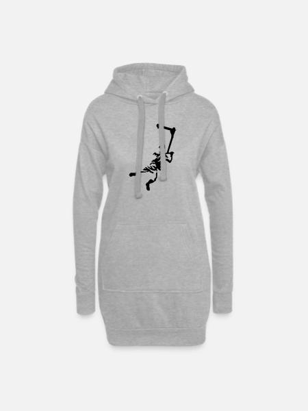 Kick scooter - Hoodie-Kleid - Grau meliert