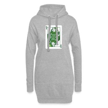 Queen Of Shamrock St Patrick's Irish - Hoodie-Kleid - Grau meliert - Vorne