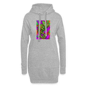 Chamäleon - Hoodie-Kleid - Grau meliert - Vorne