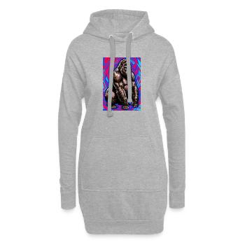 Gorilla - Hoodie-Kleid - Grau meliert - Vorne