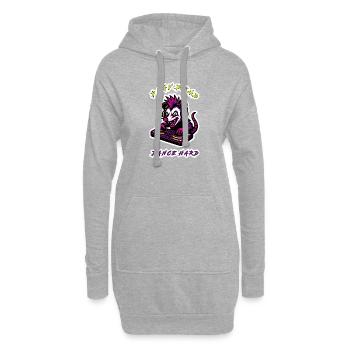 Play Dead Dance Hard Rat DJ - Hoodie-Kleid - Grau meliert - Vorne