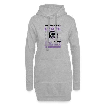 Pro Gamer Level Up Controller Design - Hoodie-Kleid - Grau meliert - Vorne