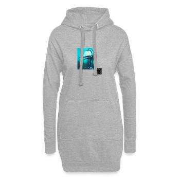 Wind SunFun Neon Drift - Hoodie-Kleid - Grau meliert - Vorne