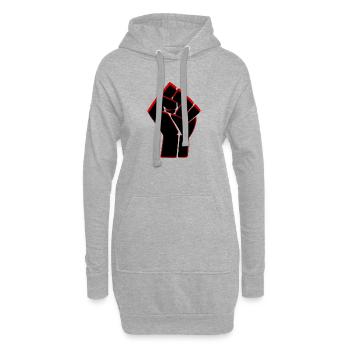 Poing de la Résistance - Le Signe des Mouvements Sociaux - Sweat-shirt à capuche long Femme - gris chiné - Devant