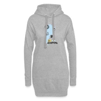 100% Argentina - Hoodie-Kleid - Grau meliert - Vorne
