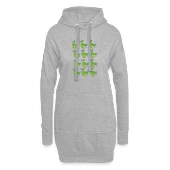 Erbsenschoten - Hoodie-Kleid - Grau meliert - Vorne