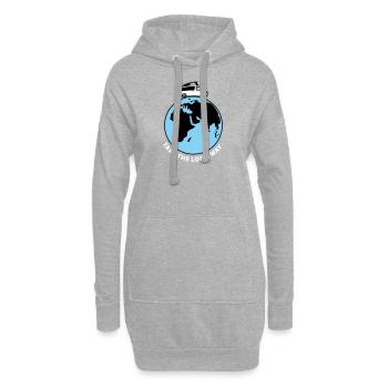 "Take the long way" Van-Shirts, Van-Accessoires - Hoodie-Kleid - Grau meliert - Vorne