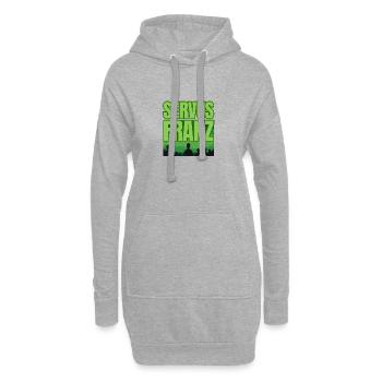Wir sagen Servus Franz! - Hoodie-Kleid - Grau meliert - Vorne