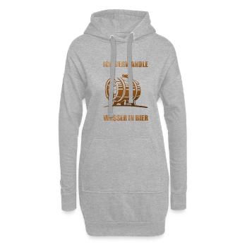 Brauer Bier Brauen Braumeister Hopfen Geschenk - Hoodie-Kleid - Grau meliert - Vorne