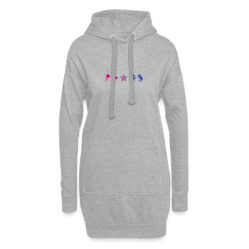 Subtil Pride Sea Creatures Beach Plage Été - Sweat-shirt à capuche long Femme - gris chiné - Devant
