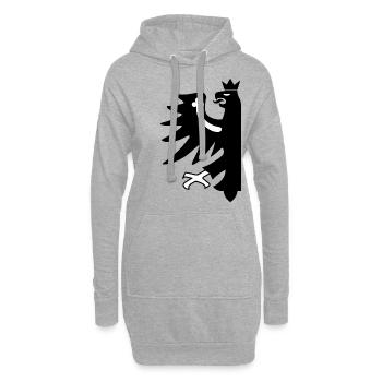 Tirol - Hoodie-Kleid - Grau meliert - Vorne
