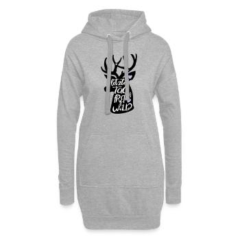 Cadeau Bachelor Hen Party - Sweat-shirt à capuche long Femme - gris chiné - Devant