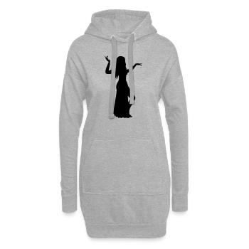 Belly dance - Hoodie Dress - heather grey - Front