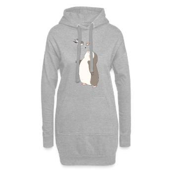 Aimer voler - Sweat-shirt à capuche long Femme - gris chiné - Devant