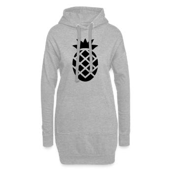 Ananas - Hoodie-Kleid - Grau meliert - Vorne