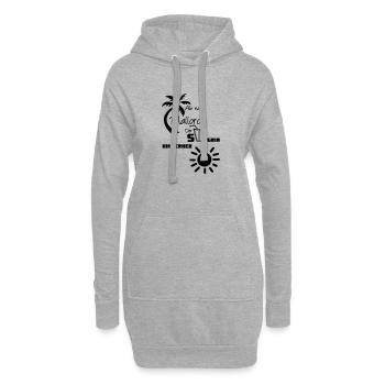 Mallorca Spruch Geschenk lustig Urlaub - Hoodie-Kleid - Grau meliert - Vorne
