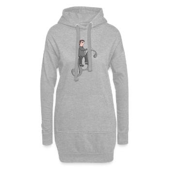 Jurist lustig - Hoodie-Kleid - Grau meliert - Vorne