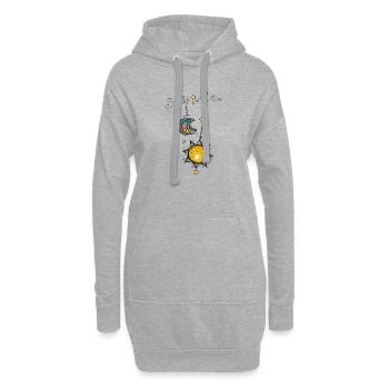 Sankt Martin Laternen - Hoodie-Kleid - Grau meliert - Vorne