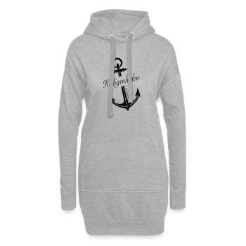 Heiligenhafen - Hoodie-Kleid - Grau meliert - Vorne