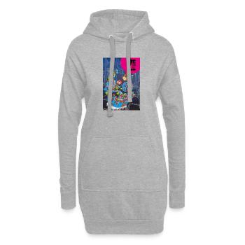 Zgénération 3 - Sweat-shirt à capuche long Femme - gris chiné - Devant