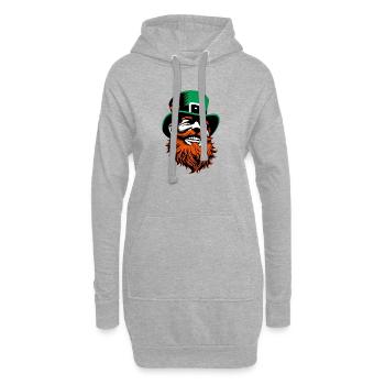 Leprechaun Irland - Hoodie-Kleid - Grau meliert - Vorne