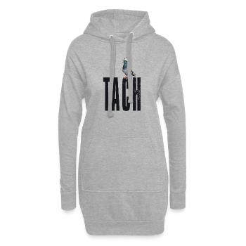 Tach Ruhrpott Taube Begrüßung Traditionell - Hoodie-Kleid - Grau meliert - Vorne