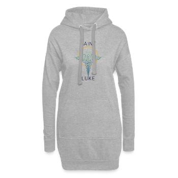 Saint Luc : Assistance médicale - Sweat-shirt à capuche long Femme - gris chiné - Devant