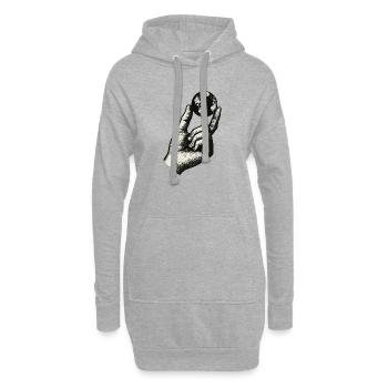Kleine Welt, Erde - Hoodie-Kleid - Grau meliert - Vorne