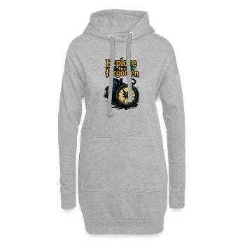 Urbex - Urbane Erkundung - Urban Explorer - Hoodie-Kleid - Grau meliert - Vorne