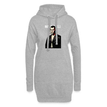 Machiavel Rebel Noir Tee - Sweat-shirt à capuche long Femme - gris chiné - Devant