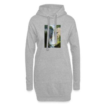  Die Krimmler Wasserfälle - Hoodie-Kleid - Grau meliert - Vorne