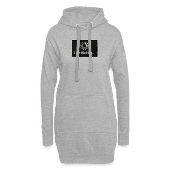 Pause pour la réflexion : roue solaire - Sweat-shirt à capuche long Femme - gris chiné - Devant