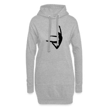 Tanz tanzen - Hoodie-Kleid - Grau meliert - Vorne