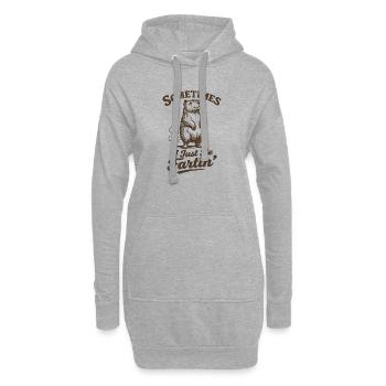 Parfois, je pète simplement. Eau de pet - Sweat-shirt à capuche long Femme - gris chiné - Devant