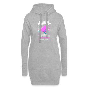 Assistant médical MFA - Sweat-shirt à capuche long Femme - gris chiné - Devant