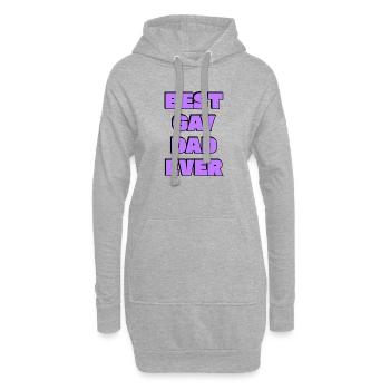 Pride des besten schwulen Vaters aller Zeiten - Hoodie-Kleid - Grau meliert - Vorne