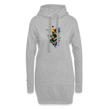 Afrique du Sud - Afrique du Sud - Drapeau - Sweat-shirt à capuche long Femme - gris chiné - Devant