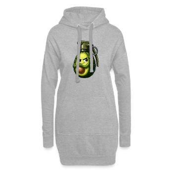Avocado Granate Aggro - Hoodie-Kleid - Grau meliert - Vorne