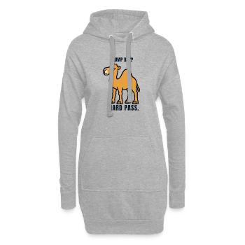 Hump Day Camel – Pass catégorique - Sweat-shirt à capuche long Femme - gris chiné - Devant