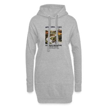 Tuscan Gravel Road Rider - Hoodie Dress - heather grey - Front