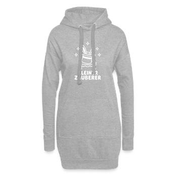 Kleiner Zauberer – Magie Zaubertrick Kinder Vektor - Hoodie-Kleid - Grau meliert - Vorne