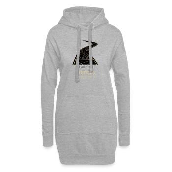 Trust the Journey Motivational Road Design - Hoodie-Kleid - Grau meliert - Vorne