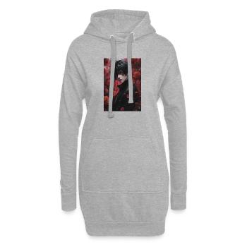 Black Pink Kings - Hoodie Dress - heather grey - Front