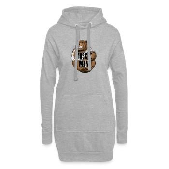 Muscle Man - L’Homme Du Muscle ! Je ne l’ai pas fait. - Sweat-shirt à capuche long Femme - gris chiné - Devant