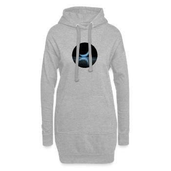 Lune - Sweat-shirt à capuche long Femme - gris chiné - Devant